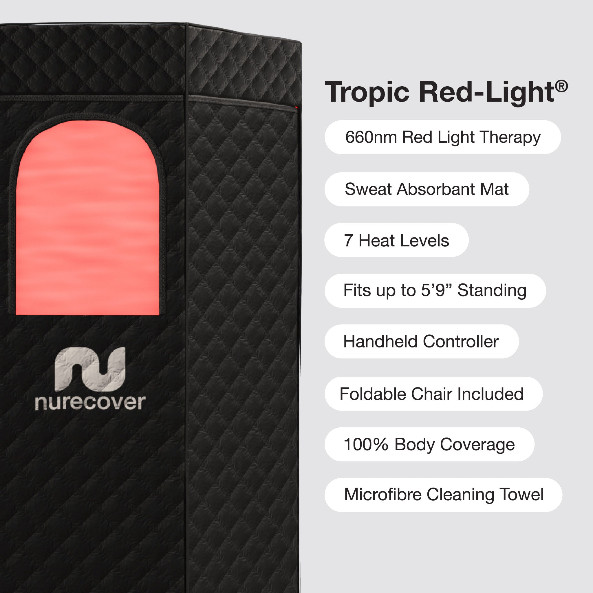 nurecover Tropic® Home Sauna + Mise à la terre - nurecover