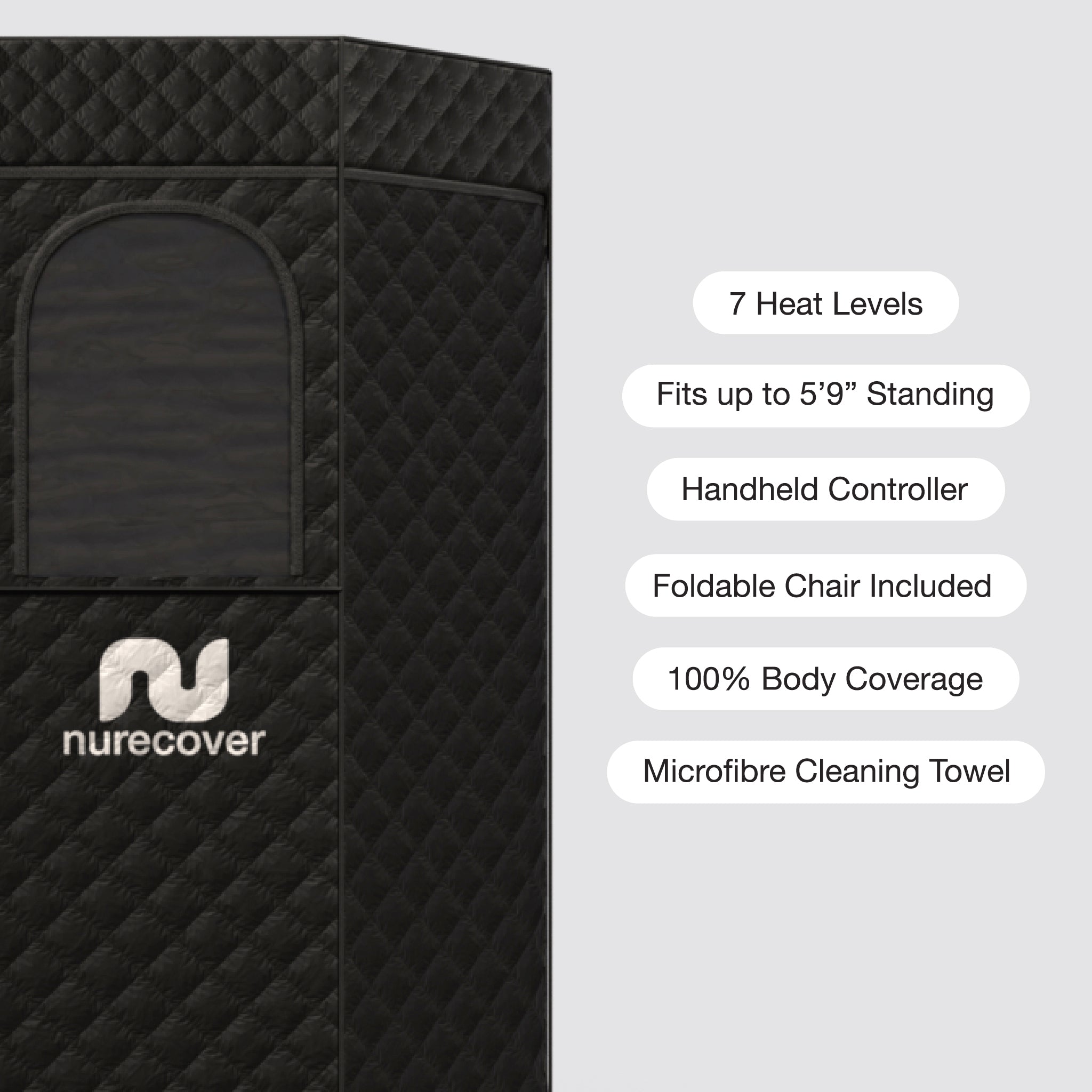 nurecover Tropic® Home Sauna + Mise à la terre - nurecover