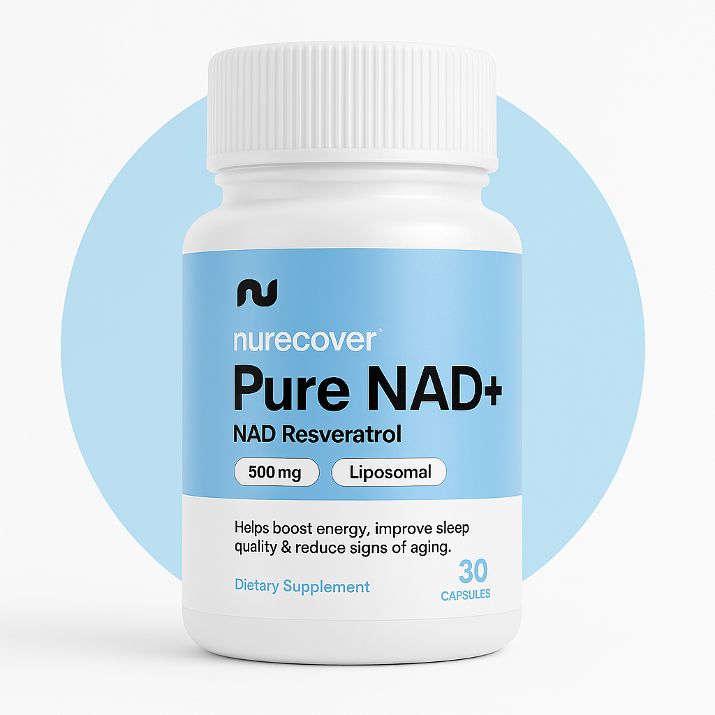 Nurecover® Pure NAD+ avec Resveratrol 500g Capsules