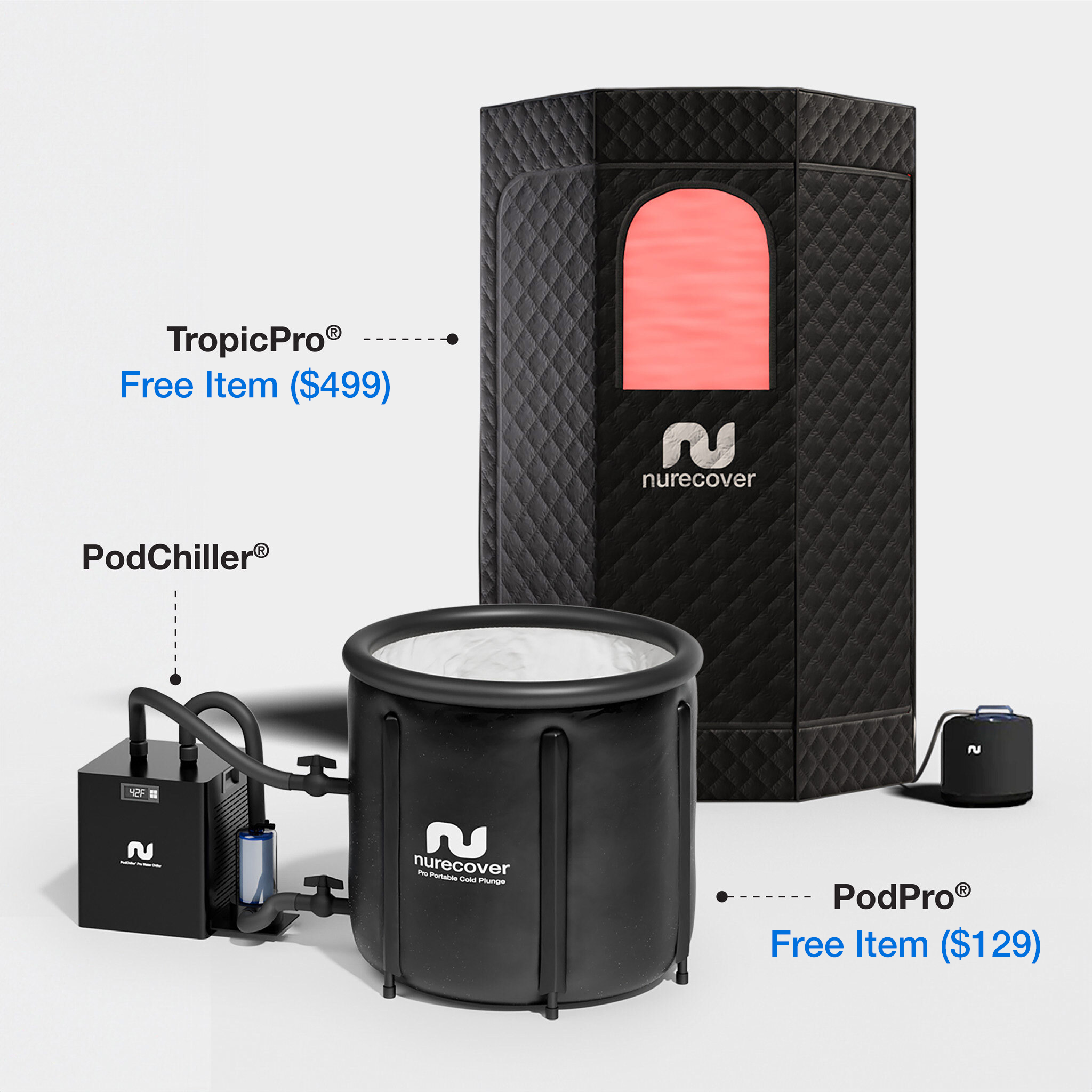 nurecover Pod - Bain de glace portable