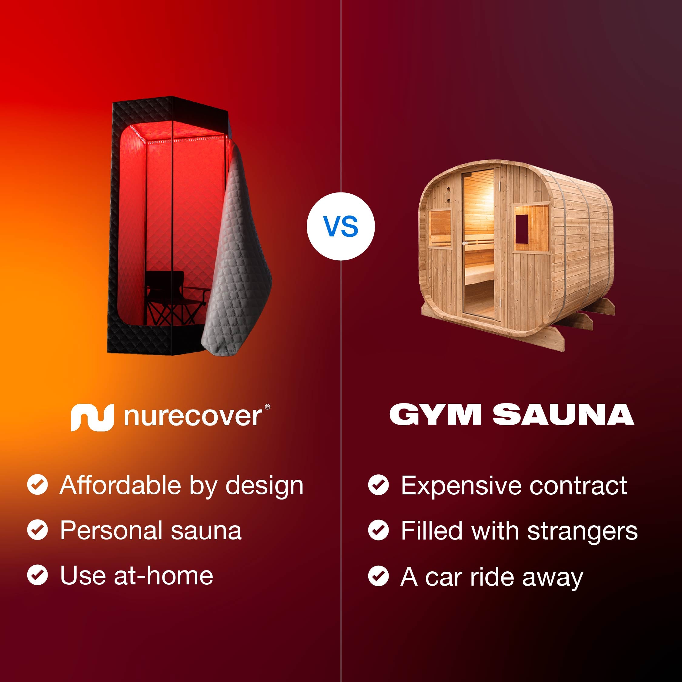 nurecover Tropic® Sauna domestique + bain de glace