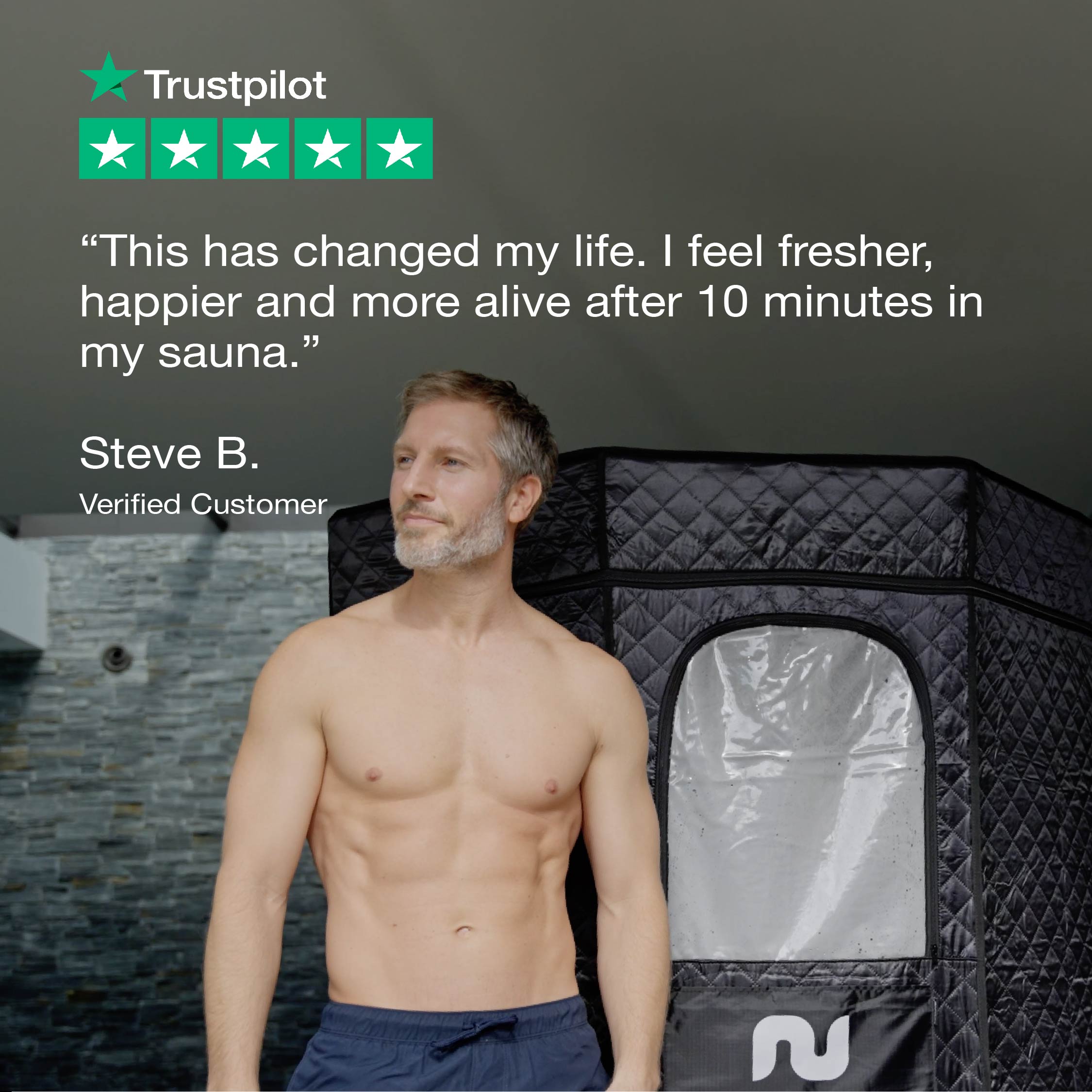 nurecover Tropic® Sauna domestique + bain de glace