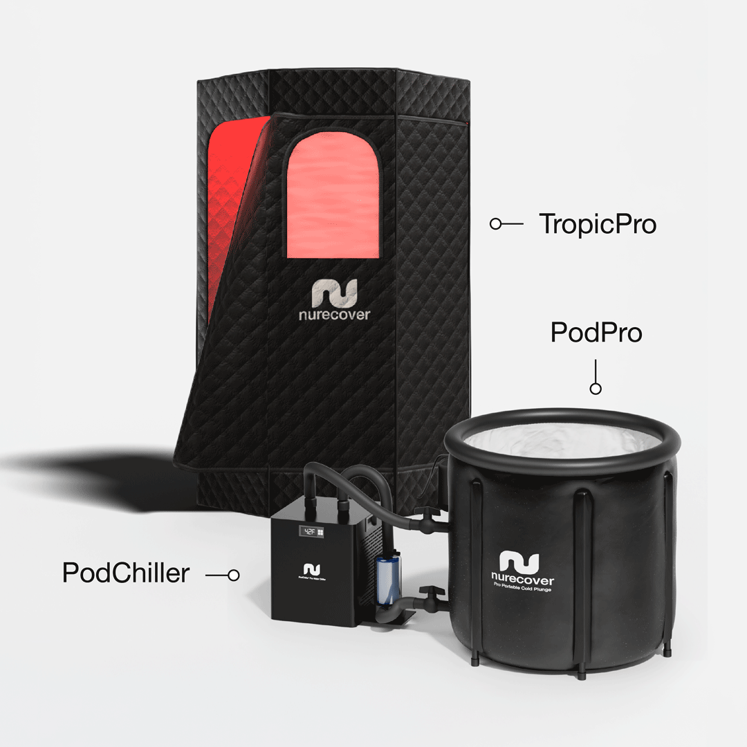nurecover Tropic® Sauna domestique + bain de glace